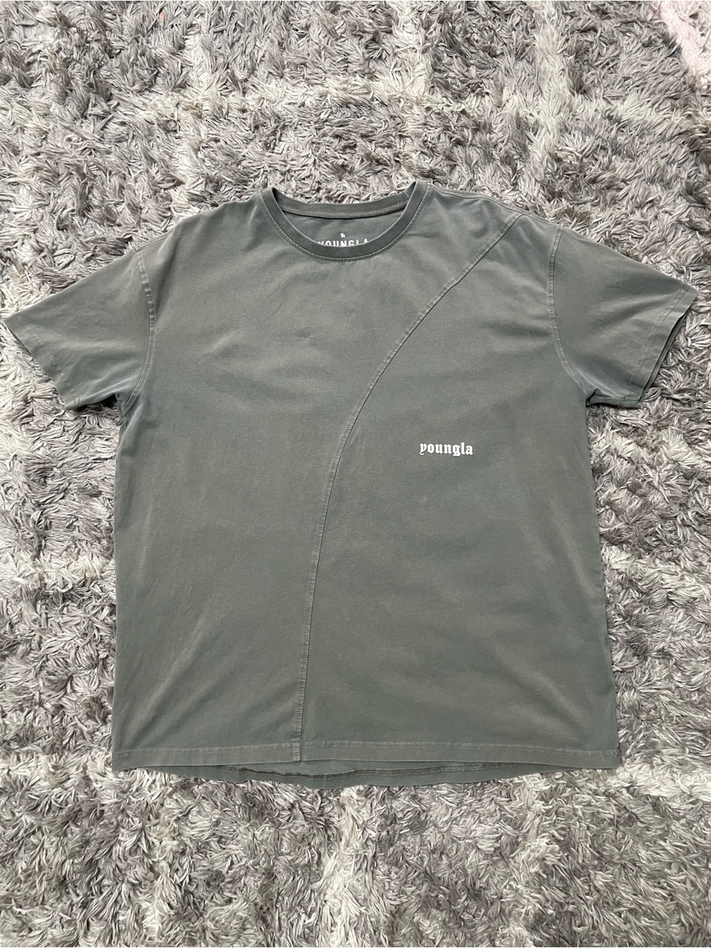 YoungLA Model #478 Split Seam Graphic T-Shirt